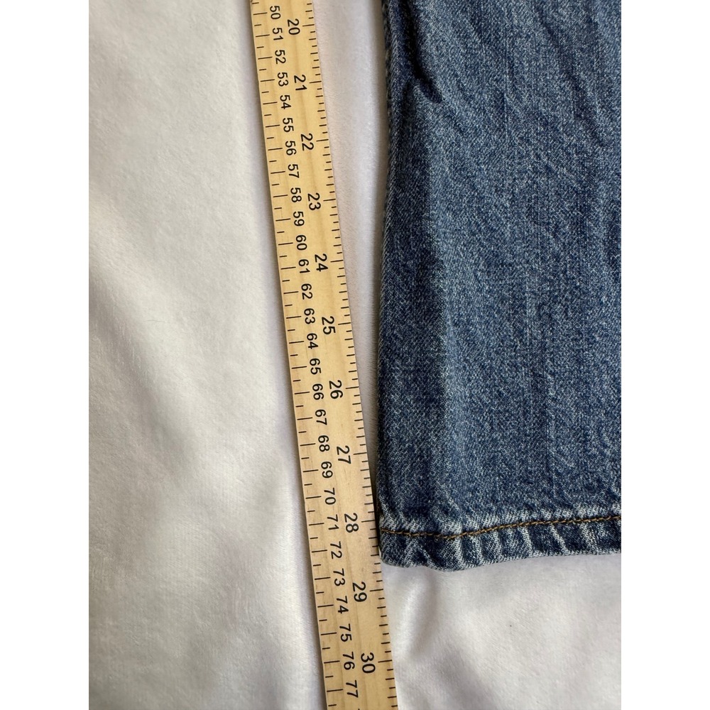 Levis 527 Y2K Low Boot Cut Jeans Mens 38x30 Medium Wash Denim Blue Pants - Picture 8 of 9